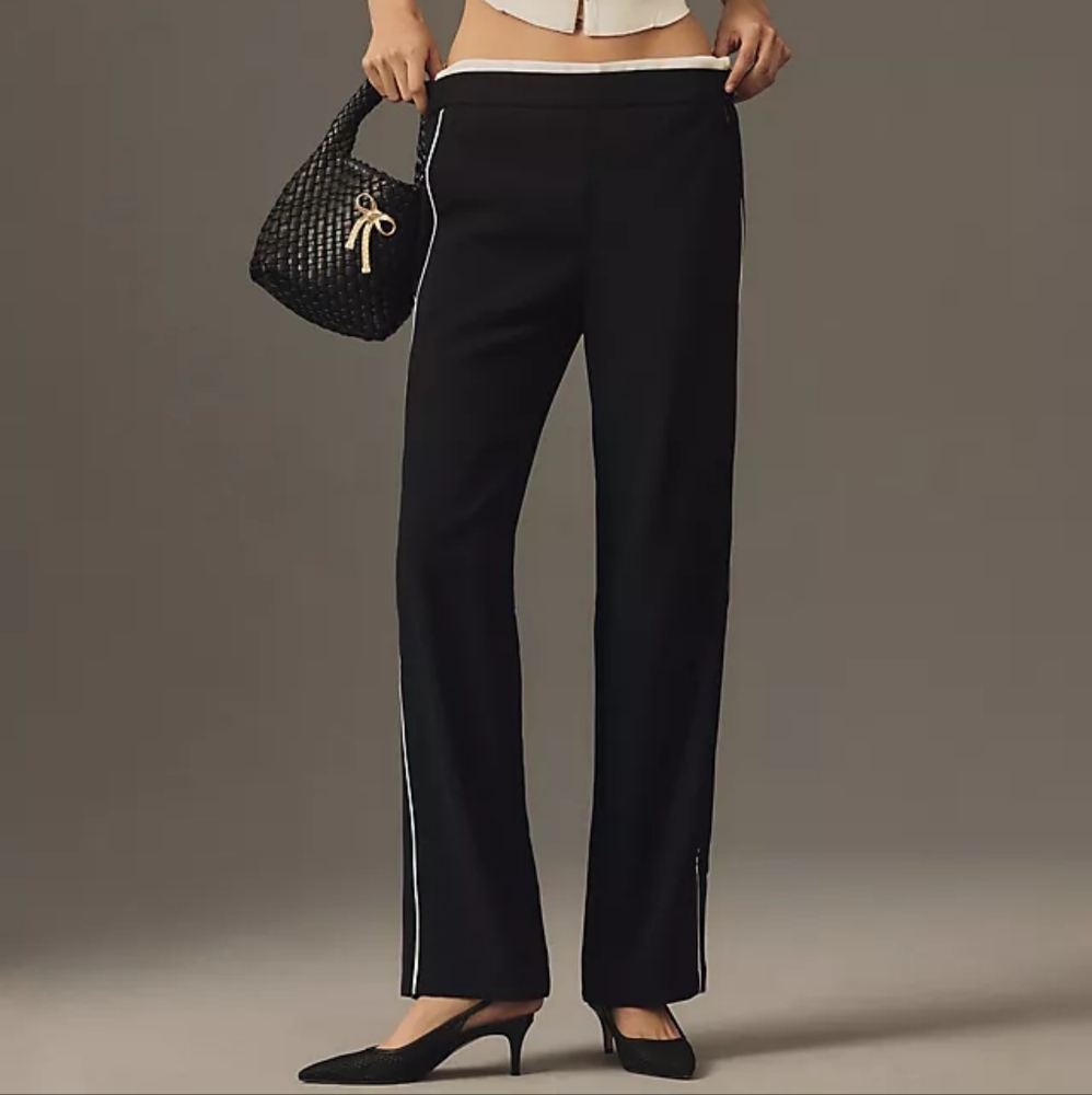 Anthropologie Stripe Jogger dress pants